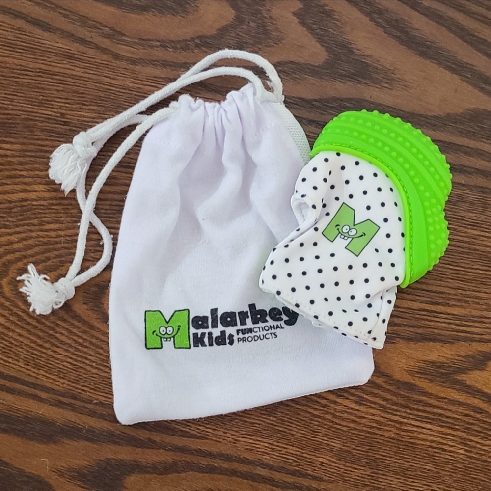 Munch Mitt by Malarkey Kids, silicone baby teething mitt